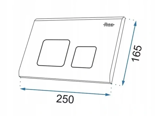 Кнопка смыва Rea тип F nikiel E5699