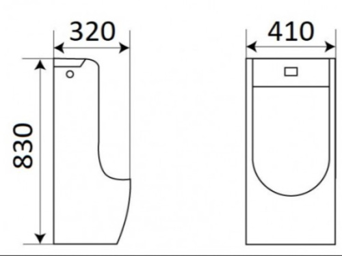 Писсуар CeramaLux X529S