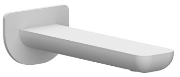 Излив настенный 18 см Remer Infinity 91IBO, белый матовый