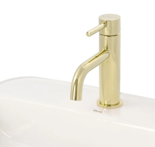Смеситель для умывальника Rea Lungo Gold B4520