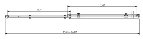 Душевой уголок Vincea Como-N VSR-4CN8016CGB