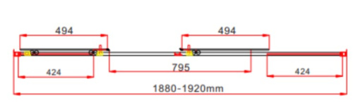Душевая дверь Vincea Garda VDS-1G2190CL