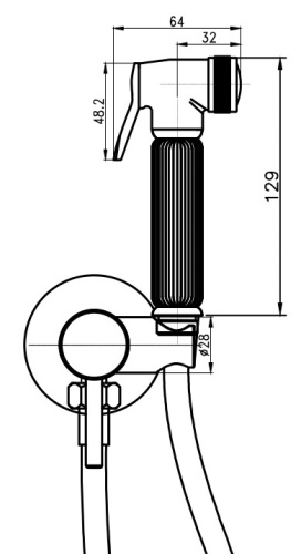 Гигиенический душ Vivi Felice 2515