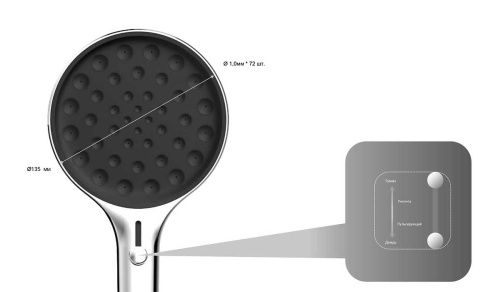 Душевая система Vincea Inspire VSFW-3I22MT2RMB