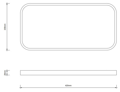 Поднос Decor Walther Stone TAB L 0975850