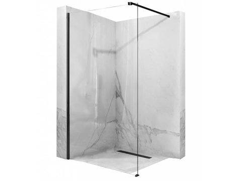 Душевая стенка Rea Aero Black 110x195 K6597