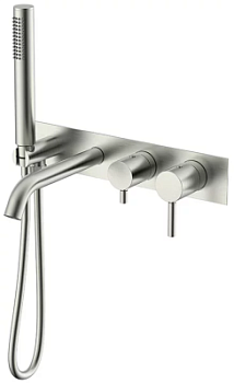 Смеситель для ванны Nemo Round NM-2353BN brush nickel