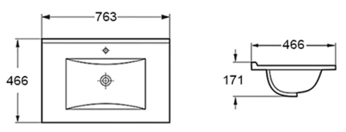 Раковина Vincea VBS-13975MA