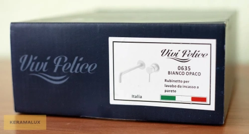 Смеситель для умывальника Vivi Felice 0635 bianco opaco