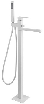 Смеситель для ванны Remer Absolute AU08BO, белый матовый