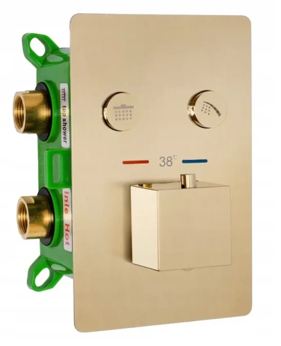 Душевая система Rea Fenix Davis gold matt P6358