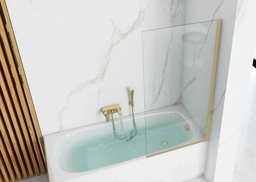 Шторка на ванную Rea Elegant gold matt 70 W6600