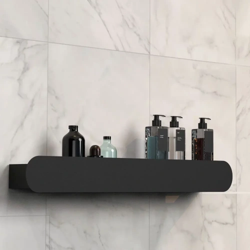 Полка для ванной Rea SF03-600-B black matt 06008