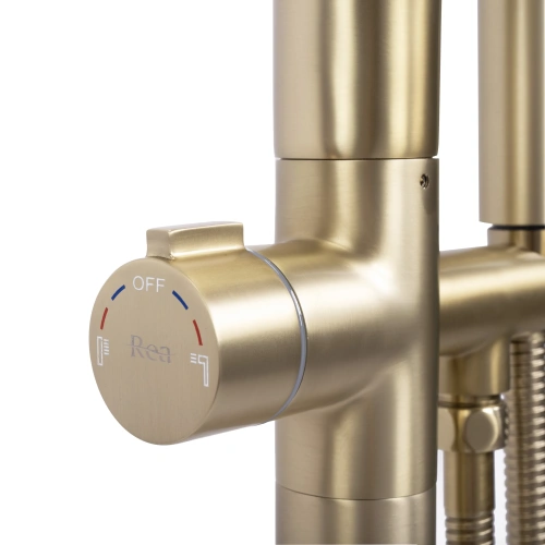 Смеситель для ванны Rea Clark gold matt B5303