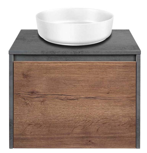 Тумба подвесная Vincea Mesa 600 T.Oak + Beton VMC-2MS600TB