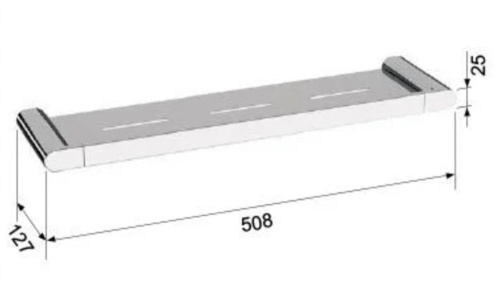 Полка 51 см Remer Lounge LN20XV, сталь