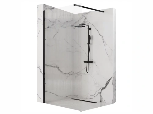 Душевая стенка Rea Aero Intimo black matt 90x200 K4123