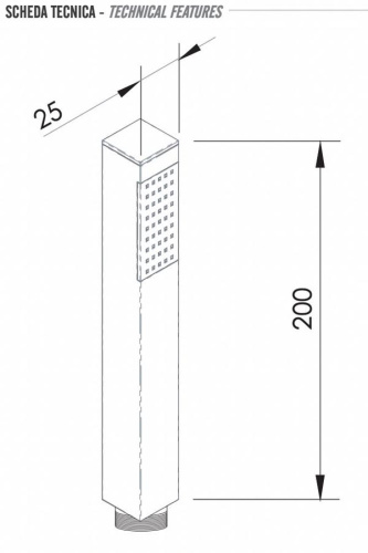 Ручной душ Remer 317SSXVX сталь вижл