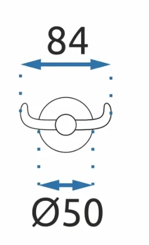 Крючок вешалка для полотенца Rea MIST 02 chrome 80018