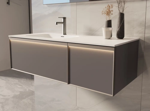 Тумба подвесная Vincea Elise VMC-4EL120MG-L серый матовый