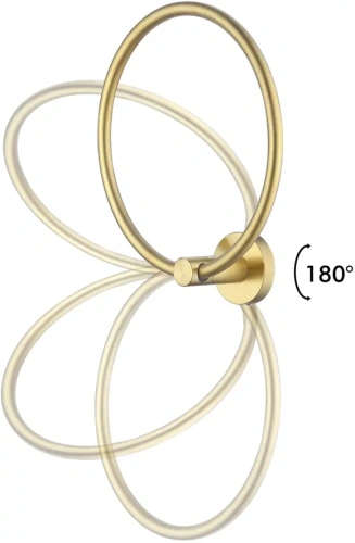 Полотенцедержатель Rea MIST 05 gold 80029