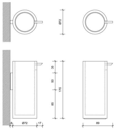 Дозатор для мыла Decor Walther Stone SSP 0972355