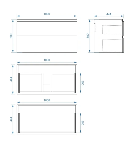 Тумба подвесная Vela Мира 100П под SV TU270744