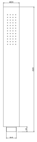 Ручной душ Nemo NM-0108BN brush nickel