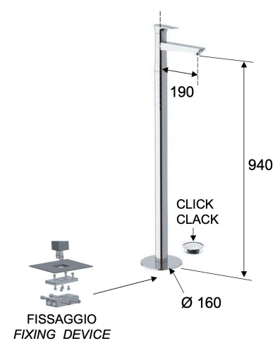 Смеситель для раковины Daniel Diva DV688CR