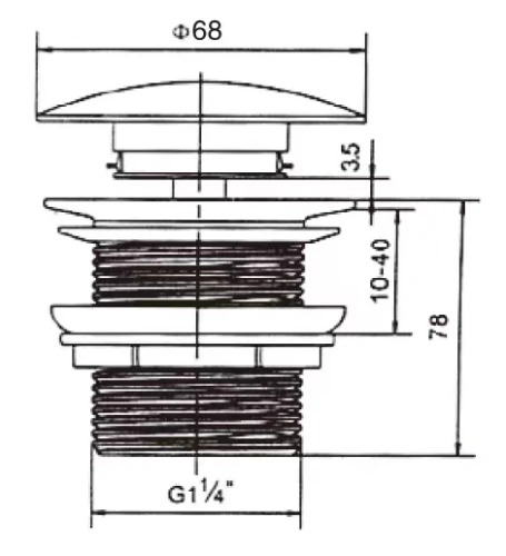 Донный клапан Vincea DBS-316