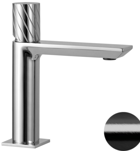 Смеситель для раковины Remer Edge EG710CFP, черный брашированный хром