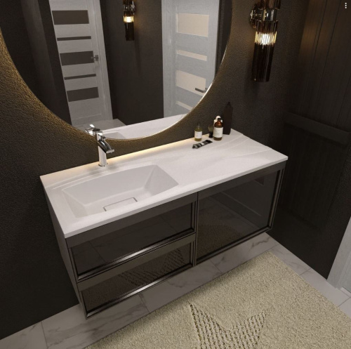 Умывальник Versalia Elegant 120 L с комплектом кронштейнов