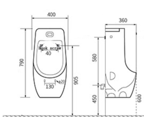 Писсуар CeramaLux X546P