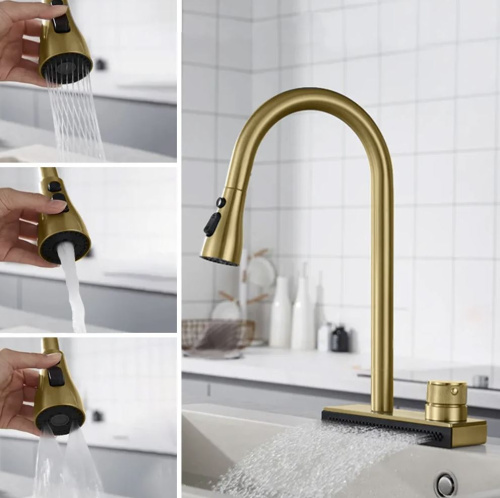 Смеситель для мойки Rea Conor gold matt B6312