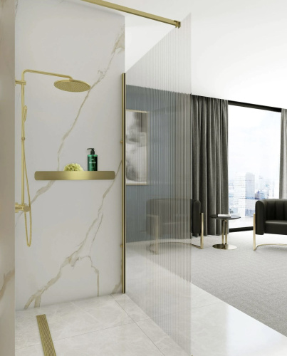 Полка для ванной Rea SF03-600-BG Brush Gold 06009