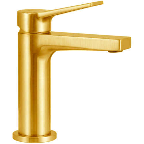 Смеситель для раковины Remer Slash SL12BG, золото брашированное