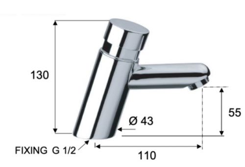 Кран порционный для раковины Remer Tempor TE18