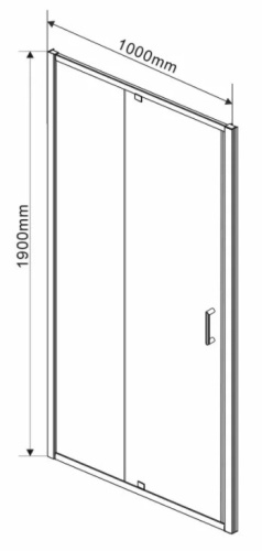Душевая дверь Vincea Intra VDP-1I9010CL