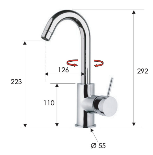 Смеситель для кухни Remer X Style X72CBG, золото брашированное