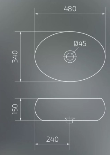 Умывальник Gid 9030wf