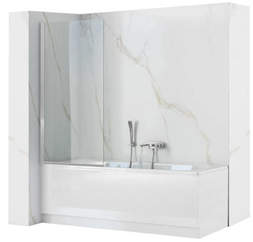 Шторка на ванную Rea Lagos Fix chrom 80 W5630