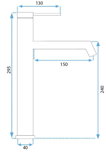 Смеситель для умывальника Rea Foss nikiel matt B5318