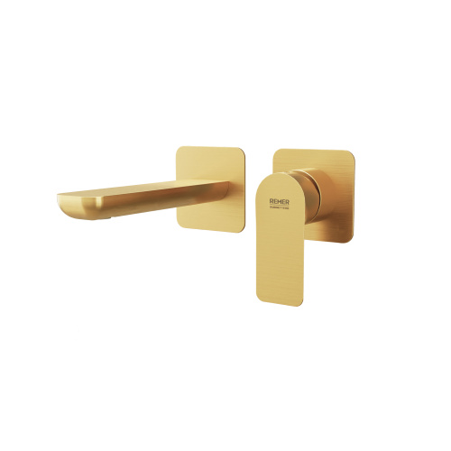 Смеситель для раковины Remer Infinity I15PBG, золото брашированное