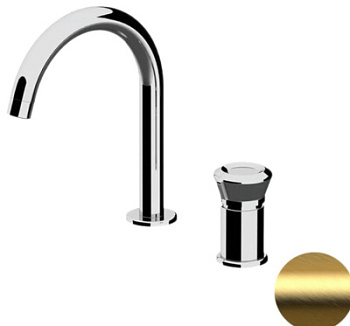 Смеситель для раковины Remer Element ET57BG, золото брашированное