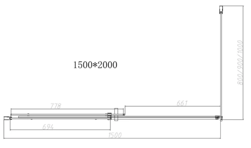 Душевой уголок Vincea Dice VSR-4D1015CL