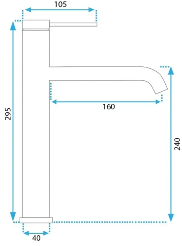 Смеситель для умывальника Rea Clif tytan B5328