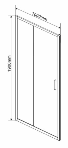 Душевая дверь Vincea Garda VDS-1G100CL