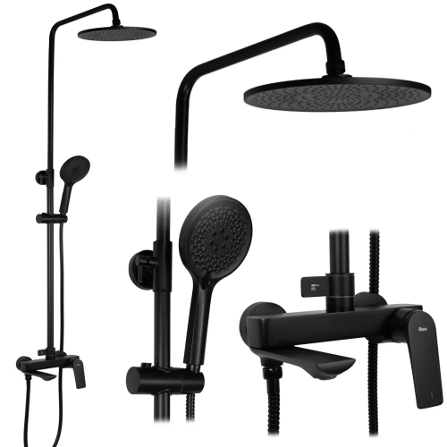 Душевая система Rea Avalon black matt P8811