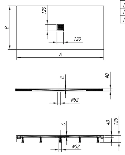 Душевой поддон Kolpa-san Lavolta 160x70 Kerrock 8370394