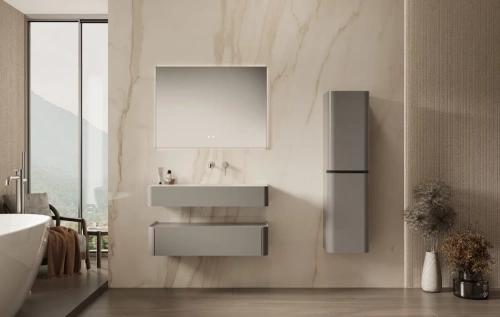 Тумба подвесная Vincea Caprise VMC-4CA100MLG светло-серый матовый